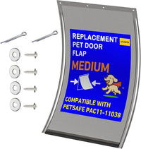 2PC Replacement Flap PAC11-11039 with Screws & Washers for PetSafe - Without Bracket-smoky Translucent / Medium PAC11-11038 / 1