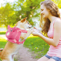 Dog Harness with Backpack - 23.6"L x 3.9"W x 44.1"H / Pink pig - image 4