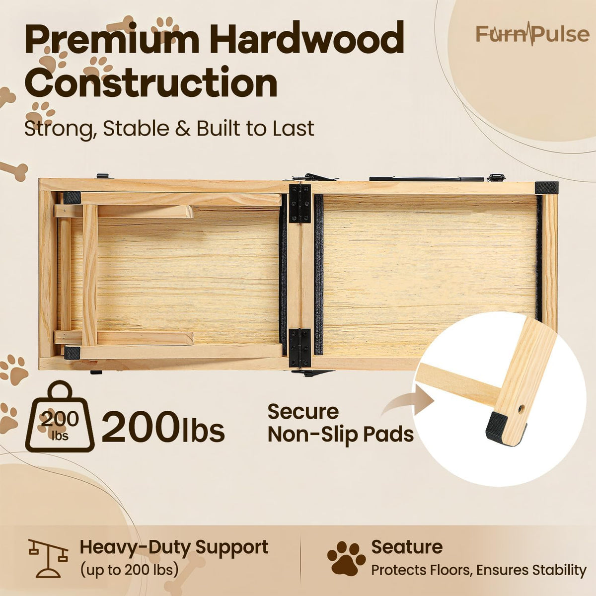 2026 Upgraded Small Dog Ramp for Couch Foldable - image 4