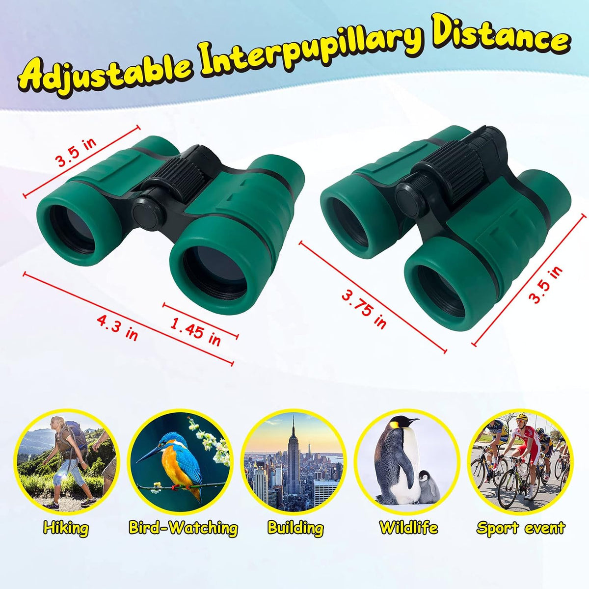 ESSENSON Binoculars for Kids - forest green - image 3