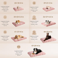 EHEYCIGA Washable XL Dog Beds Large Sized Dog - Pink / 36" x 27" x 3.5" - image 3