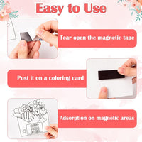X1zuue fall leaf color your own magnet craft kit, 30 sets with maple and oak leaves - view 30