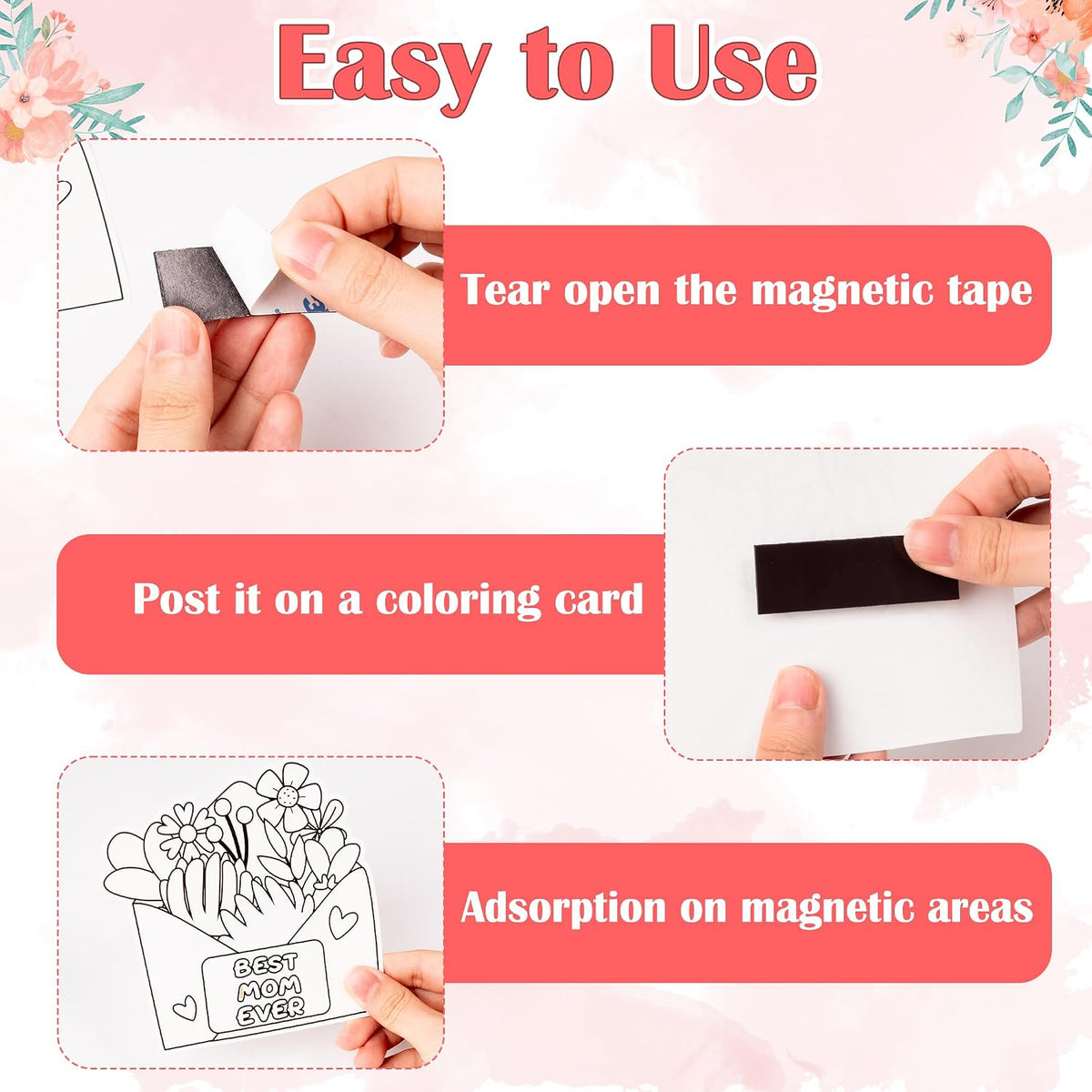 X1zuue fall leaf color your own magnet craft kit, 30 sets with maple and oak leaves - view 30