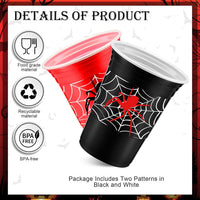 Norme 48 Pcs Checkered Flag Plastic Cups - Spider - image 2
