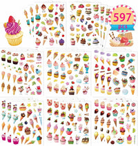 DUJAA 640-piece fall stickers for kids with pumpkins, leaves and scarecrows - view 4