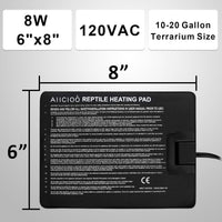 Aiicioo Reptile Heating Pad - 6" X 8"(8W) - image 2