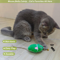 Interactive Cat Toy Wand with Catnip Mouse - 2 Pack Mouse - image 4