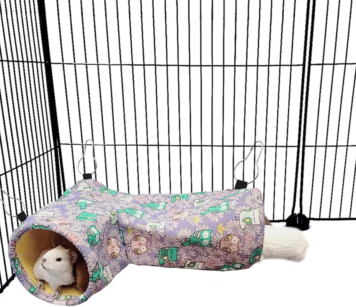 EAEDMY Guinea Pig Rat Ferret Hammock - 4.Tunnel-Owl