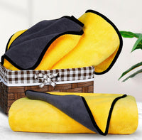 Dog Bath Towel - Super Absorbent Microfiber Dog Towel for Small Dogs and Cats, Yellow & Grey 11.8" - Large - image 3