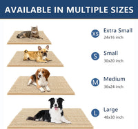 Smiry Dog Door Mat for Muddy Paws 30x20 - Layered Pattern / Layered-Beige / 71"X46" - image 3