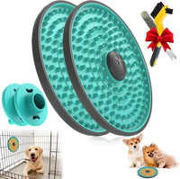 Lick Mat for Dogs Crate Lick Pad Slow Feeder for Crate Training – Essentials for Dogs - 2 pcs / Mint Green
