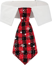 ADOGGYGO Fall Dog Neck Tie - Large / Red & Black