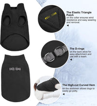 Dog Fleece Vest Sweater Winter Jacket for Small and Medium Large Dogs - X-Large / BLACK - image 2