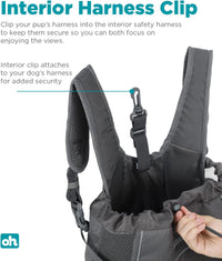 Outward Hound PupPak Dog Front Carrier, 12.5" x 9" x 14" - Grey / 12.5"L x 9.0"W x 14.0"H - image 4