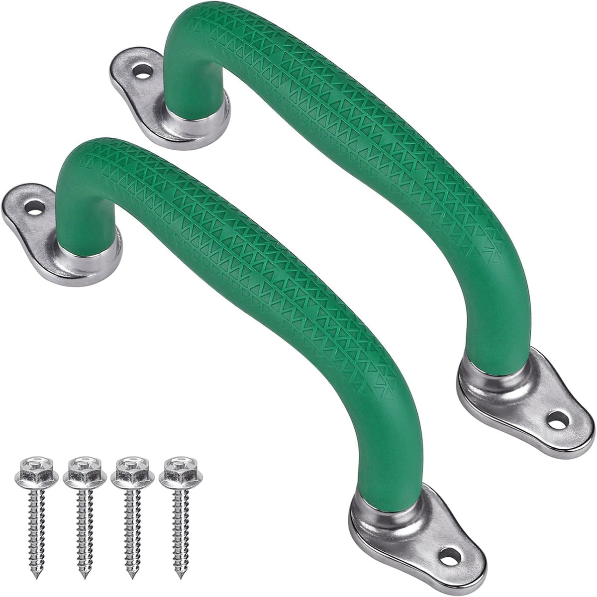 SELEWARE black playground safety handles with steel brackets, 2 pack - view 4