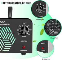 Ozone Generator 90,000mg/h, Ozone Air Purifier Deodorizer for Areas of 6,000 Square Feet, Efficient odor removal for Home, Basement, Smoke, Pet Room,Factory,Mall
