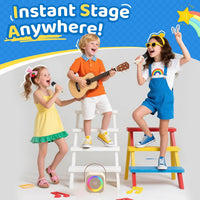 Karaoke Machine for Kids, Toys for 3-12 Years Old Girls Gifts – Fun for Kids & Family - Beige - image 2