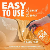 ANGRY ORANGE Pet Odor Eliminator for Dog and Cat Urine, Carpet Stains, and Strong Smells – Citrus Cleaner with Natural Orange Oil – 24 oz - Value 2 Pack