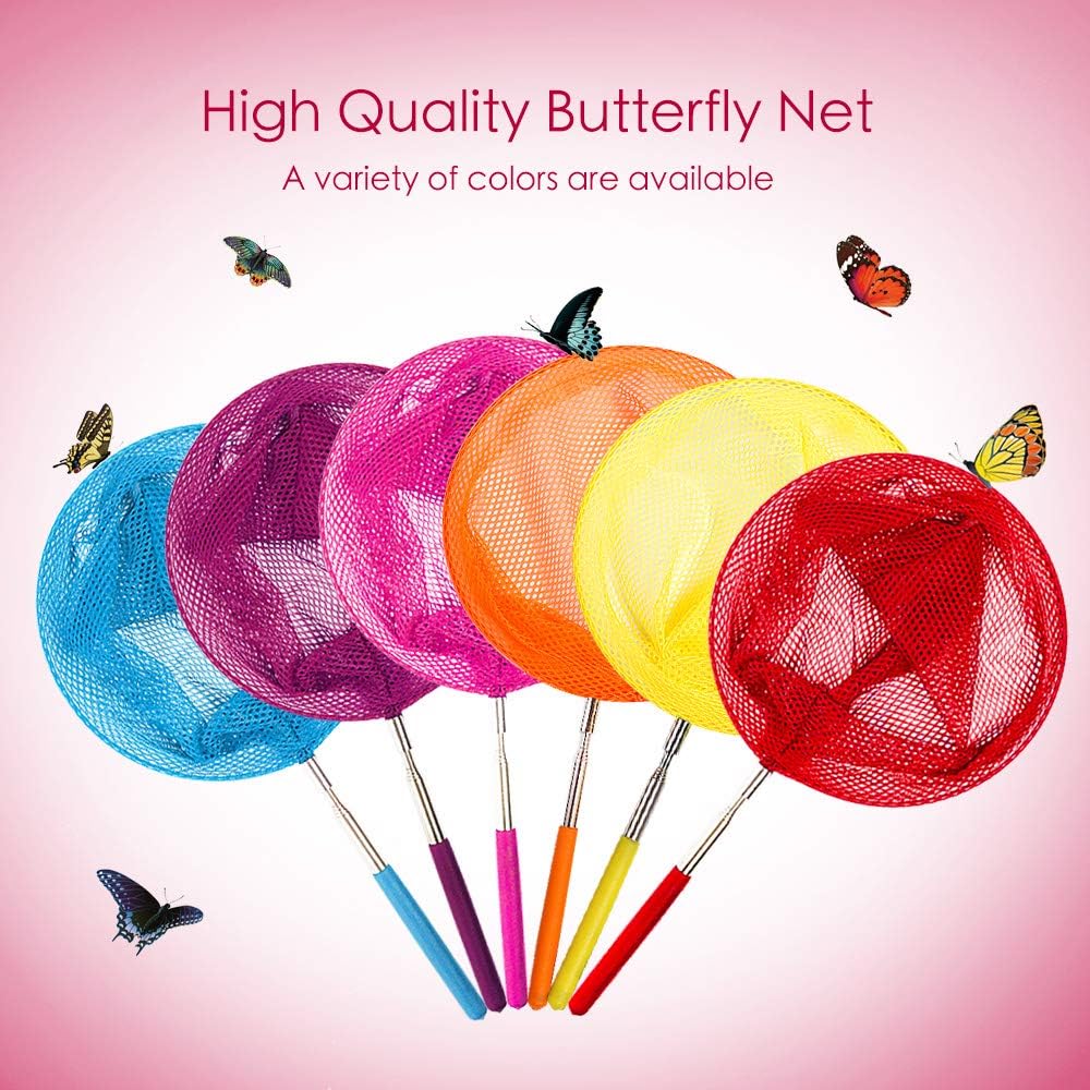 Kids Telescopic Butterfly Fishing Nets for Kids Catching Insect Net - 6 Pack - image 4
