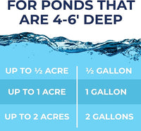 Ultimate Pond Bacteria, Outdoor Pond & Lake Natural Beneficial Bacteria Treatment, Aquatic Odor Reducer & Sludge Digester, Fish, Plant, & Livestock Safe, Easy Dosing Liquid, 1 Gallon Bottle