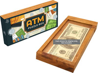 BSIRI ATM wooden money puzzle box with sliding panels for cash and gift cards