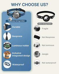 AirTag Cat Collar, Reflective Breakaway Collar - Cyan Blue / Small(9-13inch) - image 2