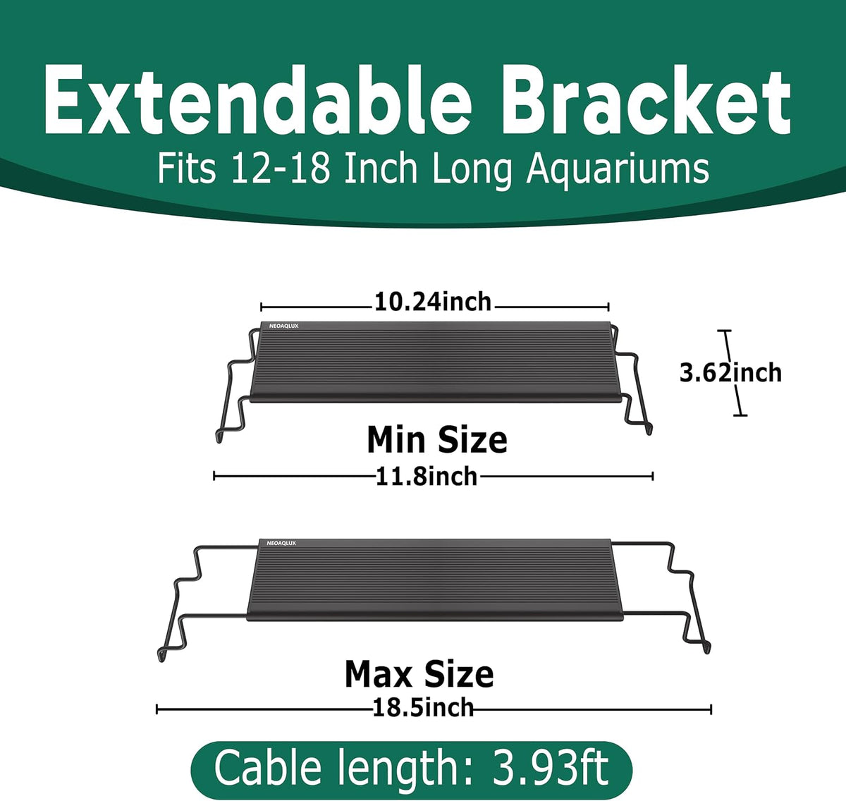 24/7 LED Aquarium Light for 12-18 Inch Plant & Fish Tank - For 12-18 Inch Tank - image 4