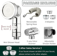 ZCONIEY Sink Faucet Sprayer Attachment Hair Pet Rinser Showerhead with Stop Water-saving Function