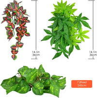 KATUMO Reptile Plants, Bearded Dragons, Lizards, Geckos, Toads - Green+fire Red - image 2