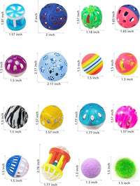 40-Piece Cat Toy Set for Indoor Cats and Kittens (1.5'' - 2.3'', Cat Toys Ultimate Pack)