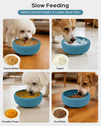Dog Lick Bowl for Dogs S, Lick Mat, Dog Slow Feeder – Essentials for Dogs - Large / BlUE - image 3