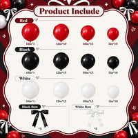 Pink Balloon Arch Kit, 145Pcs Baby Shower Birthday Decor – Fun for Kids & Family - Red Black White - image 4
