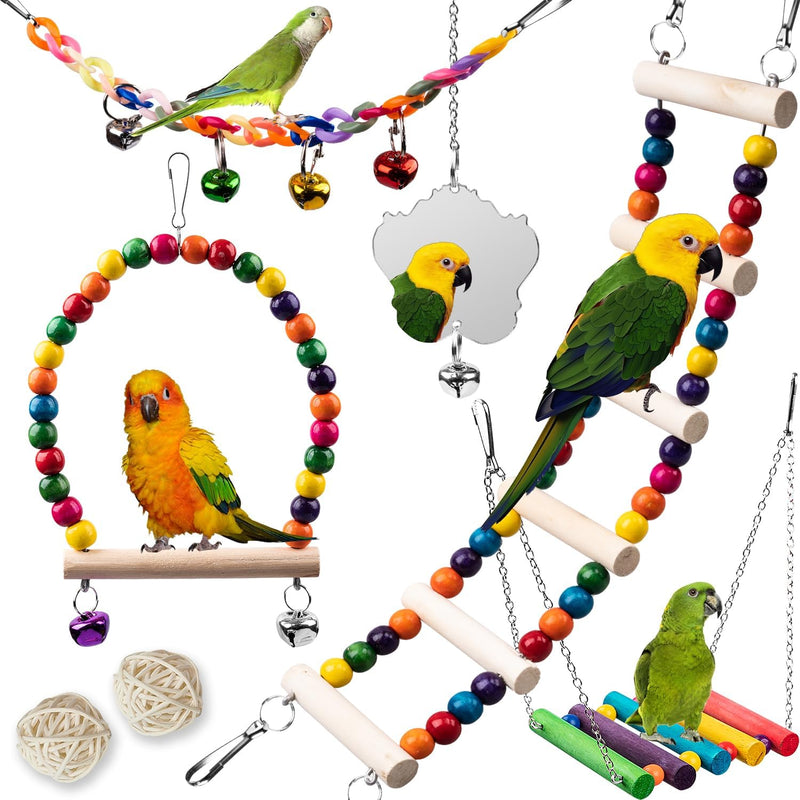 Bird Toys for Parakeets 7Pcs