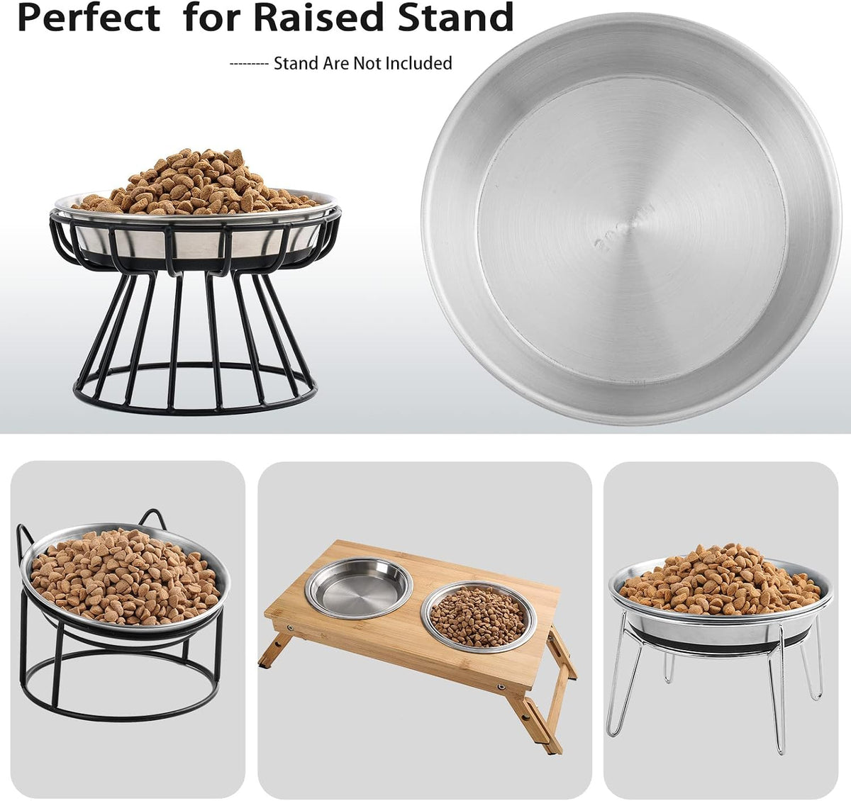 Stainless Steel Cat Bowls - 2 Pack - image 2