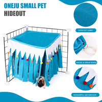 Guinea Pig Hideout, Guinea Pig Corner Hideout - Blue / 15.1"L x 16.1"W x 10.2"Th - image 3