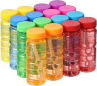 novelinks 24 pack of 4 oz bubble bottles with wands in six bright colors - view 15