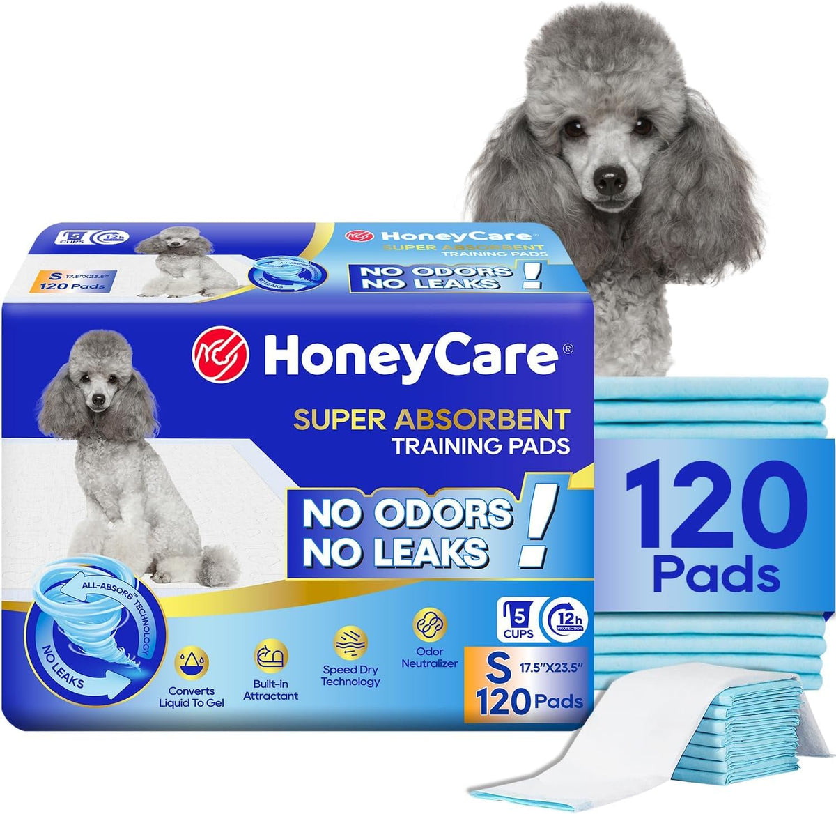 Honey Care All-Absorb, Small 17.5" x 23.5" - Small - 17.5" x 23.5" / 120.0
