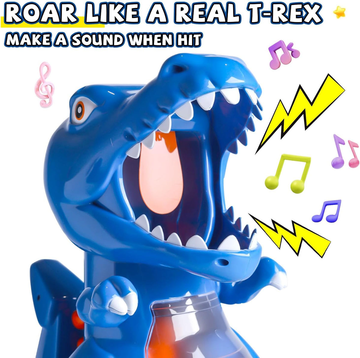 EagleStone T-Rex Dinosaur Shooting Target Game Toys with Air Power - Blue - image 2