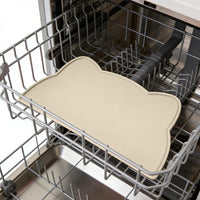 Cat Food Mat, Silicone Non Slip Dog Bowl Mat Waterproof Cat Feeding Mat Stop Food Spills and Water - Beige / 24"L x 14"W - image 4