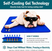 Arf Pets Dog Cooling Mat, Solid Gel Self-Cool Pad - 35 x 55 - image 2