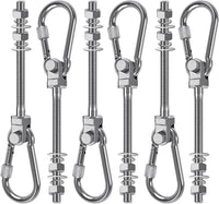 SELEWARE stainless steel swing hangers 2 pack, heavy duty eye hooks for wood beams - view 3