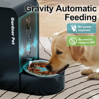 Gravity Automatic Cat Feeder, Water & Food Dispenser Set - Extra Large（1.6 Gallons x 2） / Dark Blue - image 3