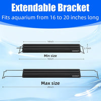 AQUANEAT LED Aquarium Light Full Spectrum for 18 Inch to 24 Inch Fish - 16"-20" - image 3