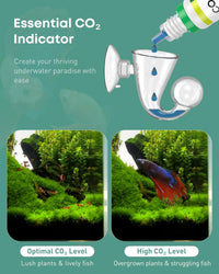 Pawfly Glass CO2 Drop Checker for Aquarium CO2 Indicator for Planted - 1 pc - image 2