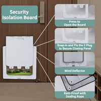 Lessmon Large Magnetic Locking Dog Door, Size L - Large - image 4