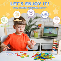 142pcs Wooden Pattern Blocks Montessori Smart Sticks Wooden Tangram - image 2