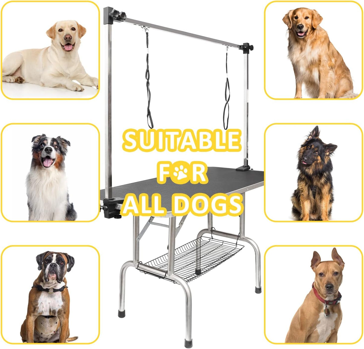 ROOMTEC 46" Dog Grooming Table - Black / 46in - image 3