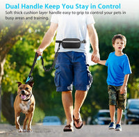 Uppetly Hands Free Dog Running Leash with Waist Belt - 1 dog/Blue / Medium - image 3