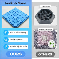 Silicone Snuffle Mat for Dogs, Blue - A(8"x8")-Blue - image 4