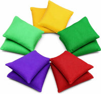 Small Colorful Nylon Bean Bags for Hand Toss Games - 4.7in-10 Pcs